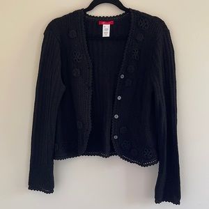 Beautiful ANNE KLEIN black cardigan!!